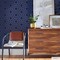 Tempaper Hello Sunshine Peel and Stick Wallpaper Metallic Royal Blue